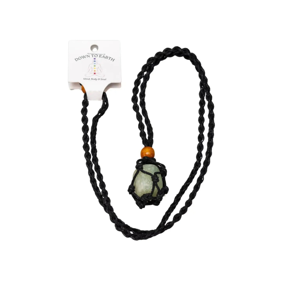 Adjustable Macrame Crystal Holder Necklace