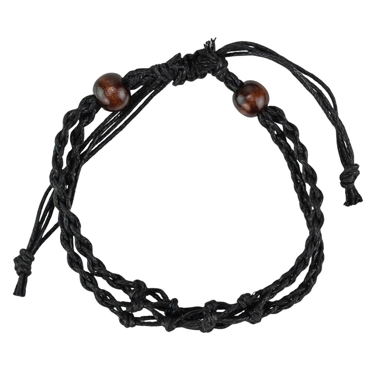 Adjustable Macrame Crystal Holder Bracelet