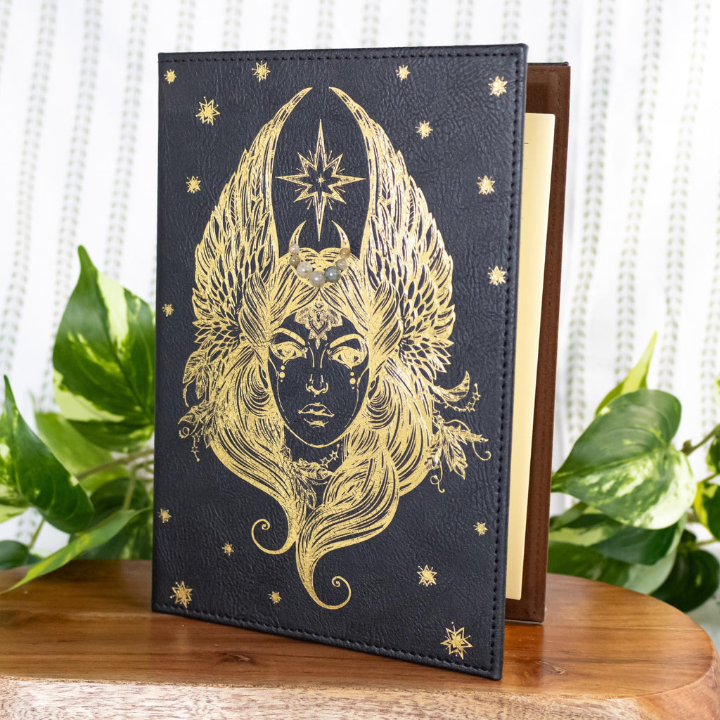 Celestial Goddess Leather Journal
