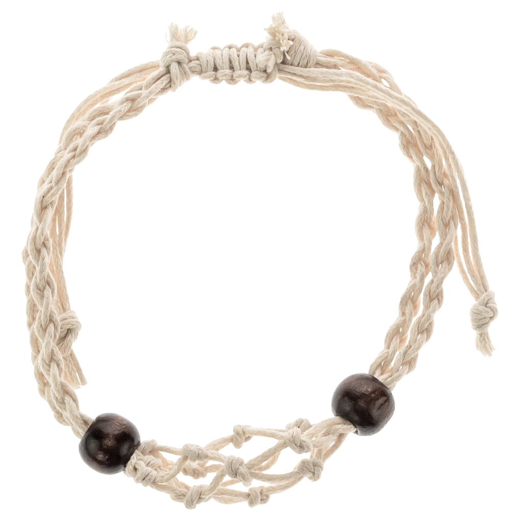 Adjustable Macrame Crystal Holder Bracelet