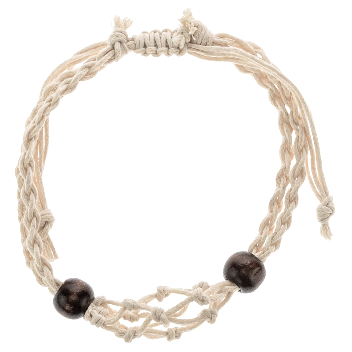 Adjustable Macrame Crystal Holder Bracelet