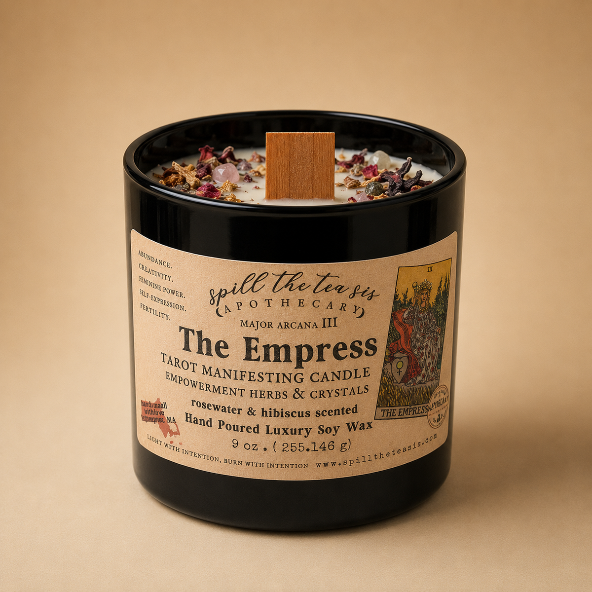 The Empress Tarot Candle | Love & Abundance Manifestation Candle