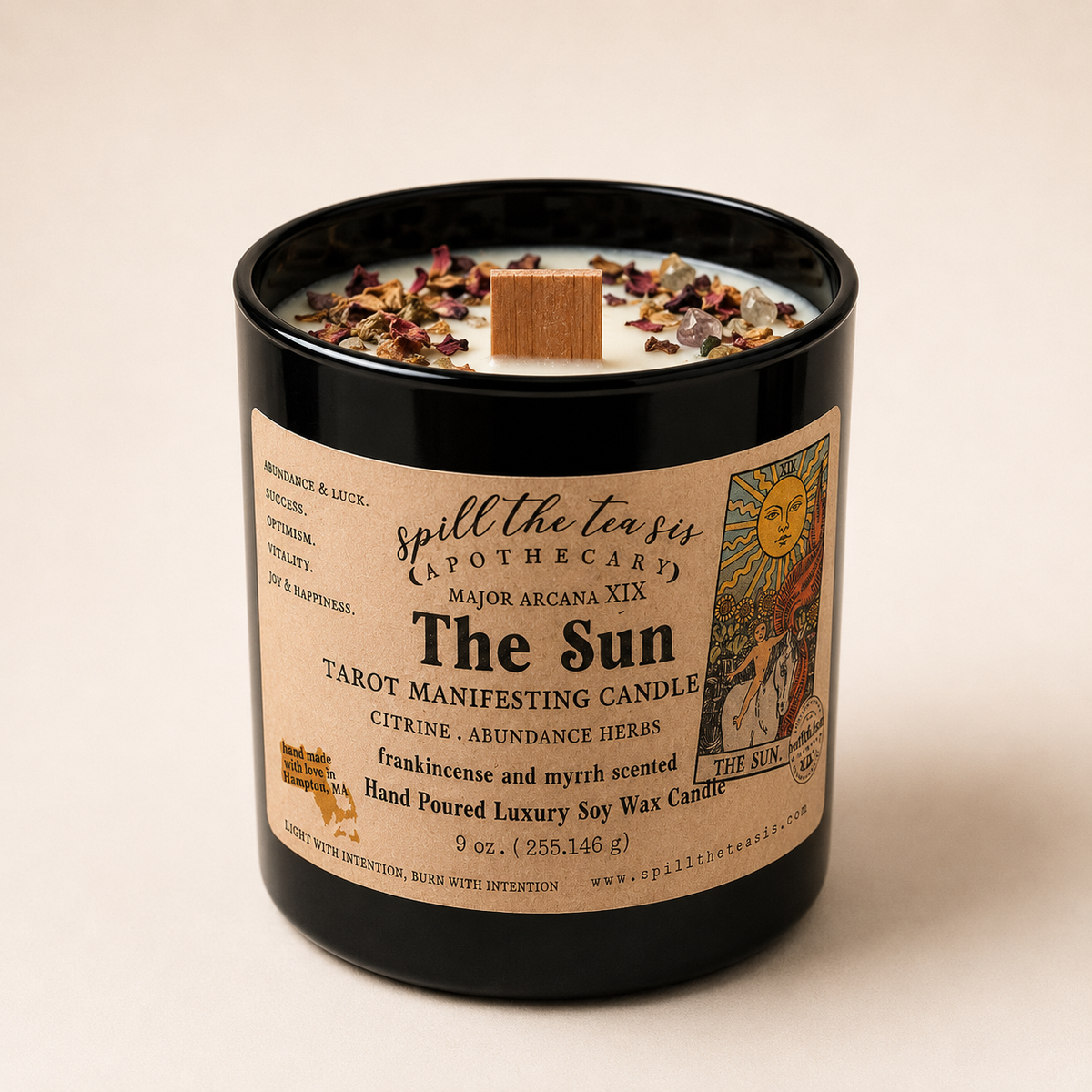 The Sun Tarot Candle | Joy & Confidence Manifestation Candle