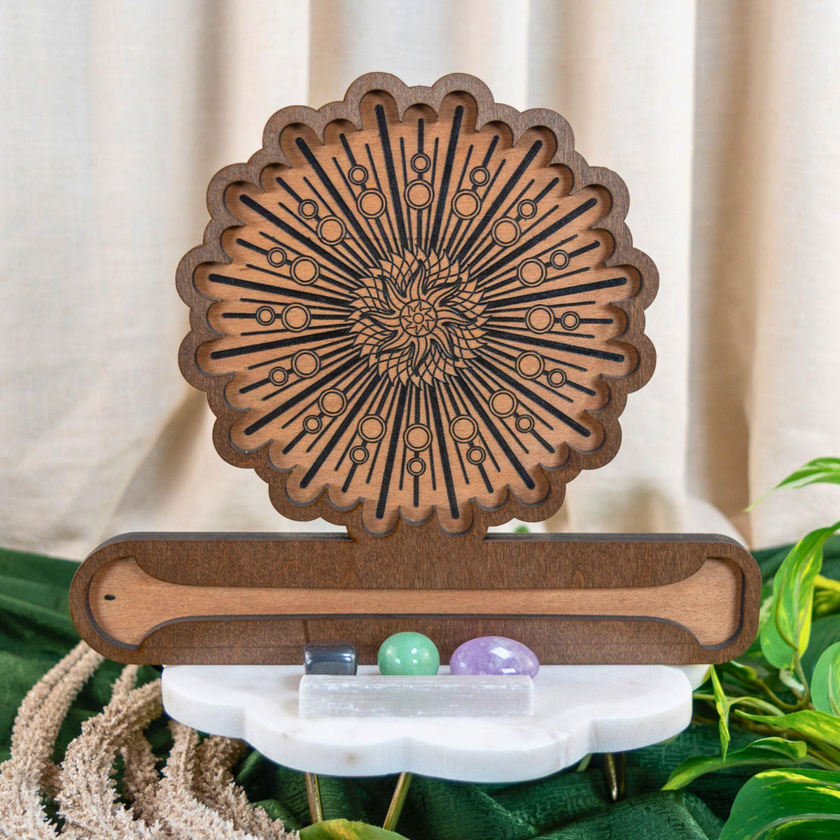 Crystal Grid Incense Burner