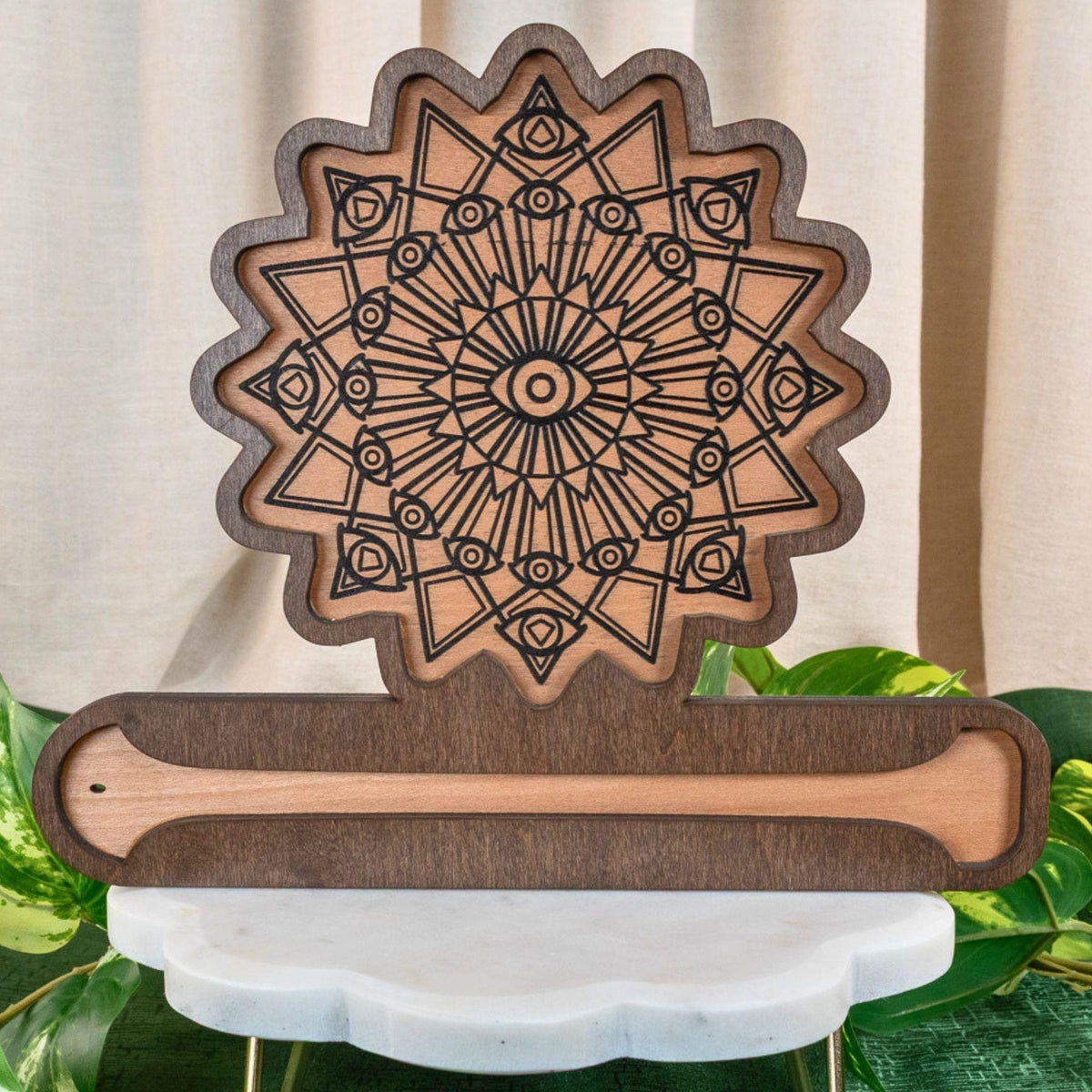 Crystal Grid Incense Burner