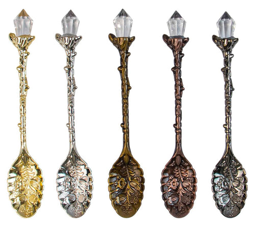 Clear Quartz Crystal Tea Spoons