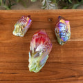 Green & Red Aura Quartz Point 1lb