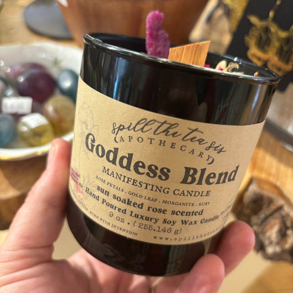 Goddess Blend Intention Candle | Divine Feminine Rose Soy Candle