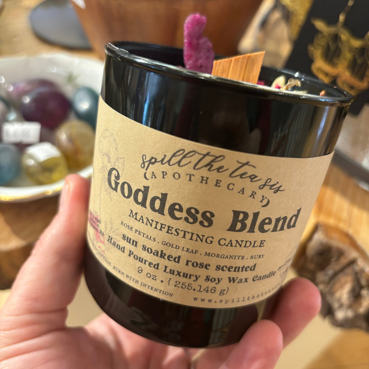 Goddess Blend Intention Candle | Divine Feminine Rose Soy Candle