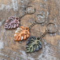 Monstera Leaf Resin Keychain