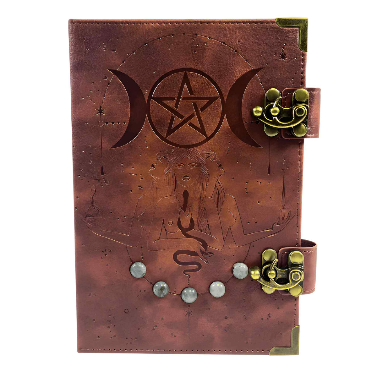 Moon Cycle Leather Journal
