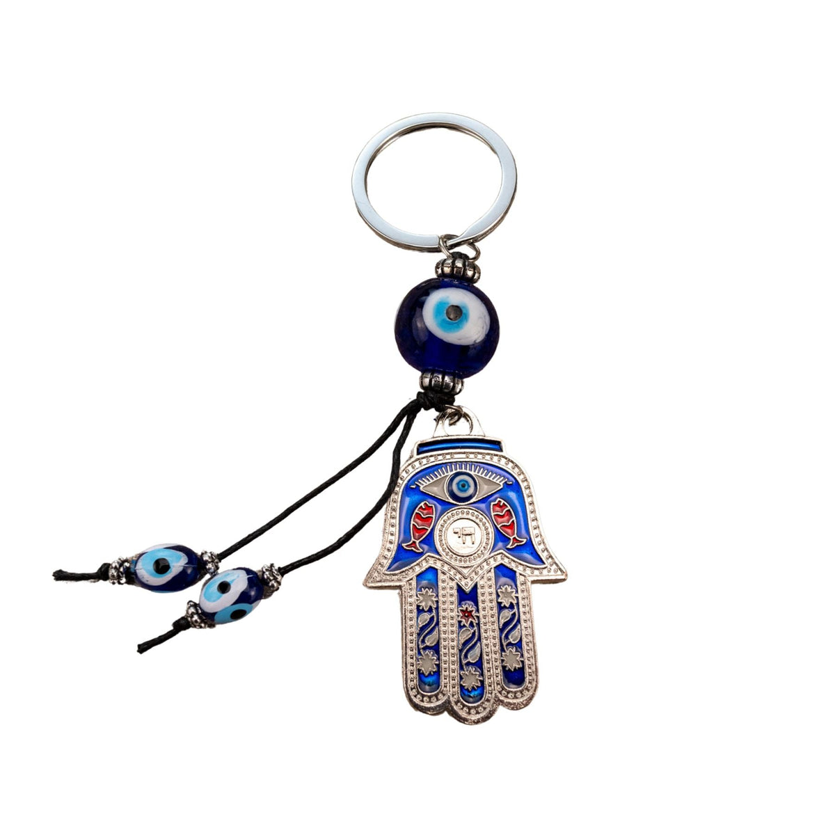 Evil Eye Hamsa Hand Keychain