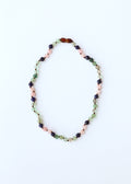 Fluorite + Lapis Lazuli + Rose Quartz || Gemstone Necklace